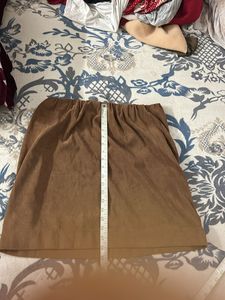 Suede Fabric Skirt