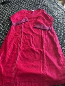 Elegant Pink Kurta - Fabindia