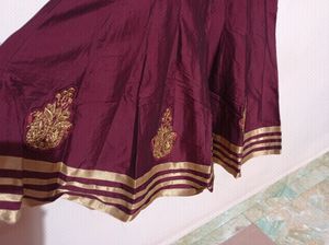 Brown Colour Silk Cotton
