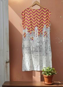 W Abstract Printed Kurta