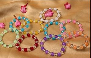 Colorful Crystal Bead Bracelets And Earring