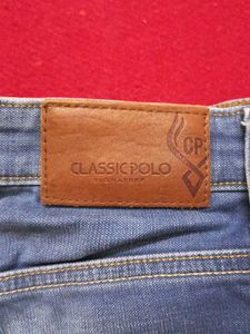 Blue Denim Jeans tailor made bottom narrow,