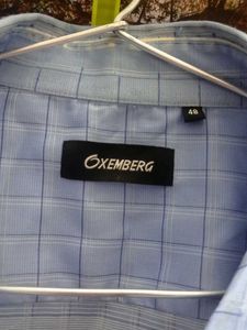 Men&#39;s Blue Checked Short Sleeve Shirt