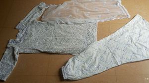 Beautiful Punjabi White Suit Heavy Embroidery