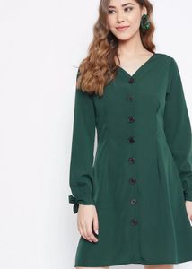 Berrylush Brand New Emerald Green Dress