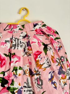 Pink Floral Skirt