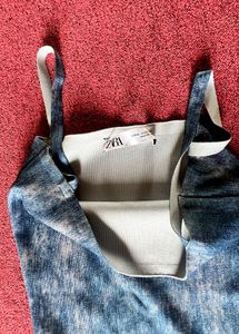 Denim Print Bodycon  Dress