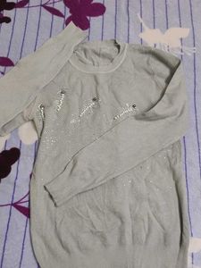 Embellished Knit Sweater