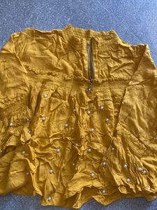 Yellow Party Wear Tops For Women