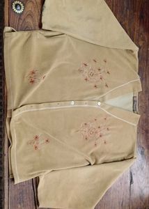 Embroidered Cardigan Sweater