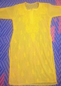 Georgette Chikankari Kurti