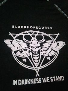 Black Hope Curse Crop Top Ribbed 🖤