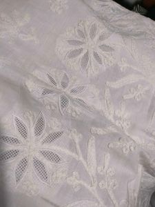 White Handwork Kurta