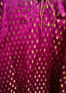 Elegant Purple &amp; Gold Kurti