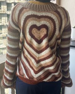 Crochet Heart Sweater