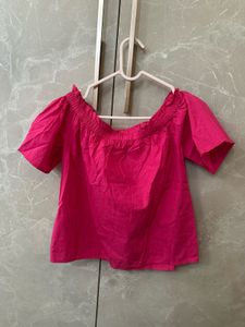 ONLY Cute Magenta Top For You Beach Vacay