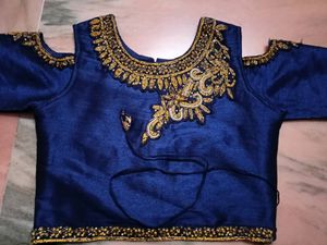 Navy Blue Blouse
