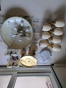 Vintage Ceiling Light Fixture Set