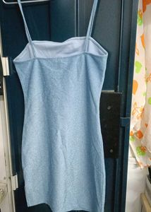 Blue Glitter Bodycon Dress