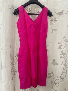 Hot Pink/ fuchsia Pure Silk Dress