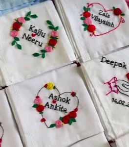 Hand Embroidered Hankey