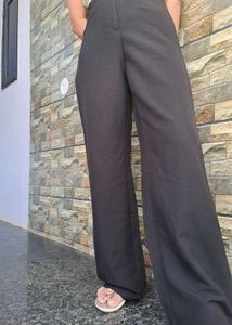 Wide Leg Black Pants - 13