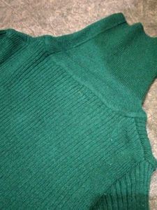Green Turtleneck Sweater