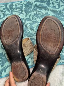 Beautiful Golden Sandals