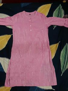 Pink Striped Tunic Top