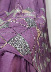 purple lehenga