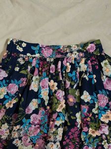 Floral Print Skirt