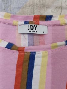 Sexy Only Brand Crop Top Multi-colour Stripes