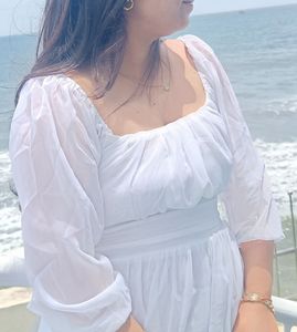 Beautiful Beach Dress: White