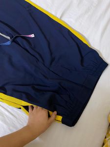 High rise Blue Wide Leg Pants Waist 30