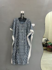 Stylish Blue Kaftan Kurta (M)