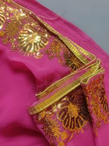 Chamki Pink Saree