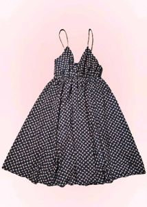 Chic Black & White Patterned Sundress