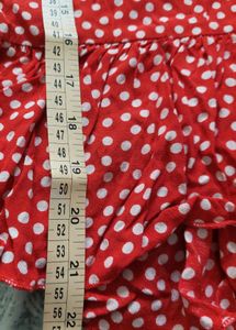 Red Polka Dot Top from Mango, size US 6