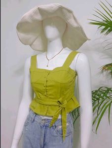 Lime green corset top 🍋‍🟩