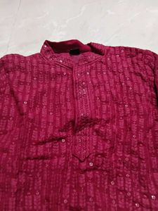 Maroon Kurta