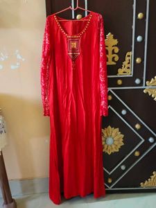 Elegant Red Ethnic Gown