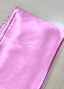 Baby pink satin saree