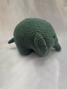 Cute Grey Crochet Plushie Elephant
