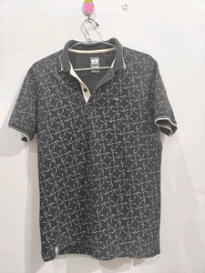 Patterned Polo Shirt