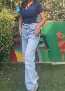 Ripped Light Wash Jeans