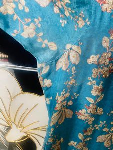 Kurta Dupatta Blue And Light Golden Sitara Set