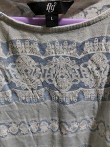 🔥Sale 🔥 Cute Blue Patterned Top