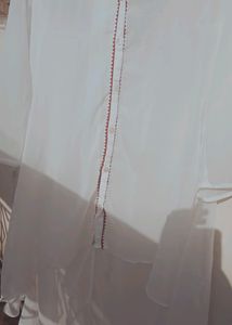 White Color High Low Shirt