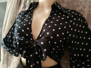 Chic Black Polka Dot Bodycon Dress