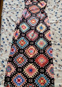 New Me Multi Colour Dress With Back Tie